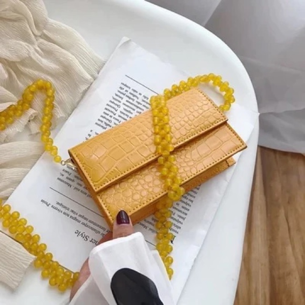 Mardi Gras Handbag (Yellow)